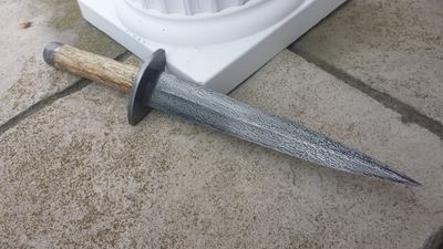 Cable Damascus Dagger